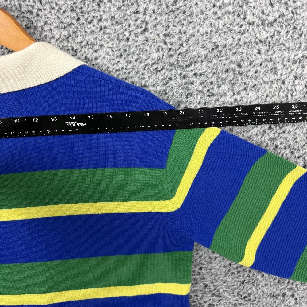 Guest In Residence Sweater Mens Small Striped Rugby 100% Cashmere Knit Pullover - Picture 13 of 15